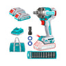 Combo Llave Impacto 20V 1/2" 400Nm + 2 Baterías + Accesorios