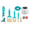 Set de 9 Herramientas para Pintura: Brochas y Rodillos