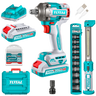 Llave Impacto 405Nm 20v 1/2» + Linterna + 2 Baterías + Dados