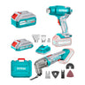 Kit Multiherramienta Oscilante 20V + Pistola Calor 550°+ Acc