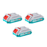 Set de 3 Baterías de Litio-ion 20V 2 Amperes