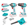 Kit Inal Taladro 76Nm+ Atornillador Imp 285Nm + Soplador 20V