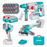 Kit Rotomartillo Inal 2,5j +Esmeril 115mm + Lampara + Acc