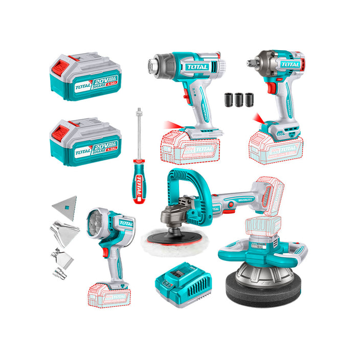 Kit 5 Herramientas Inalámbricas para Mecánico + Accesorios