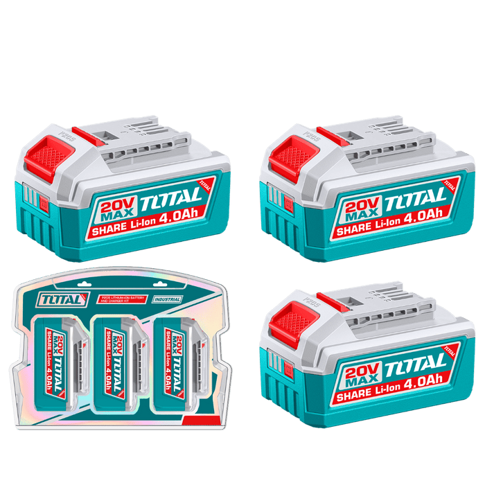 Kit de 3 Baterías de Litio-ion 20V 4 Amperes