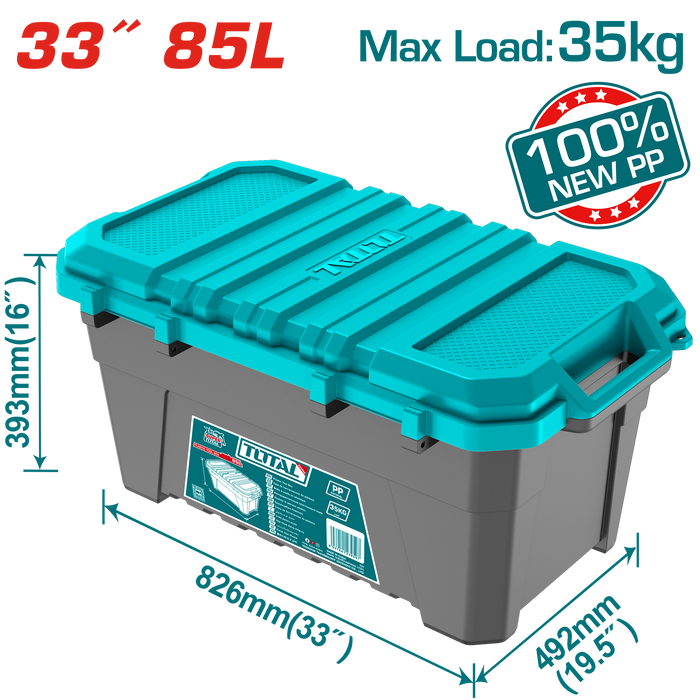 Caja Organizadora Plástica 33" 85L Total