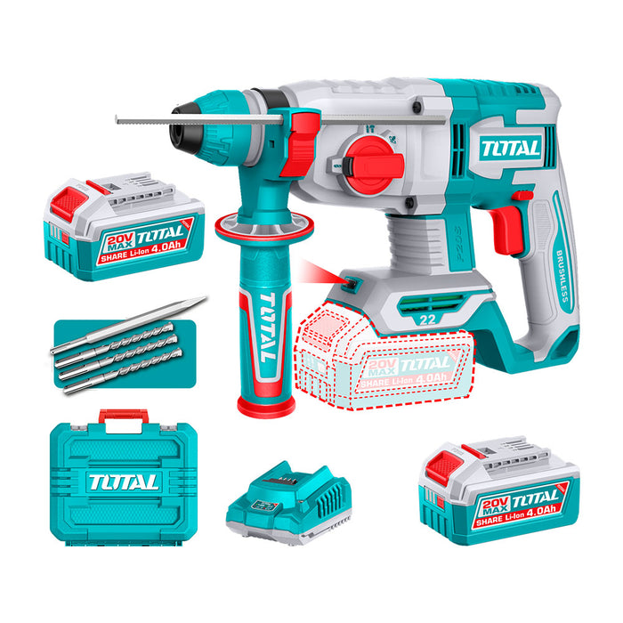 Rotomartillo Inalámbrico SDS Plus 2.0j + Batería y Cargador