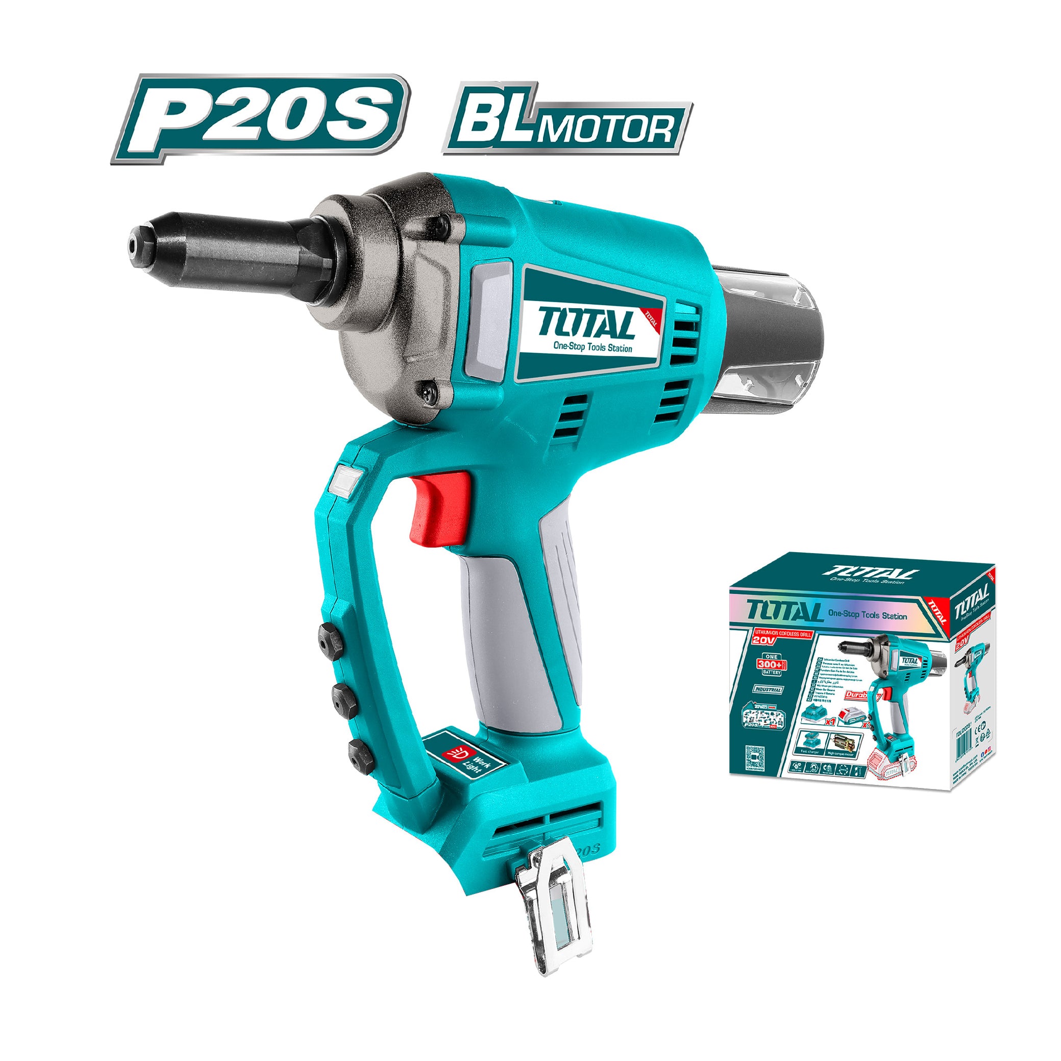 Remachadora Industrial 20V 20Kn Total Tools | Potencia y Precisión