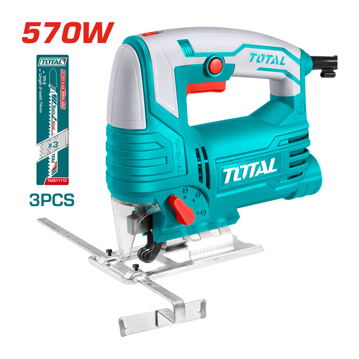 Sierra Caladora 570w + Hoja de Sierra Total