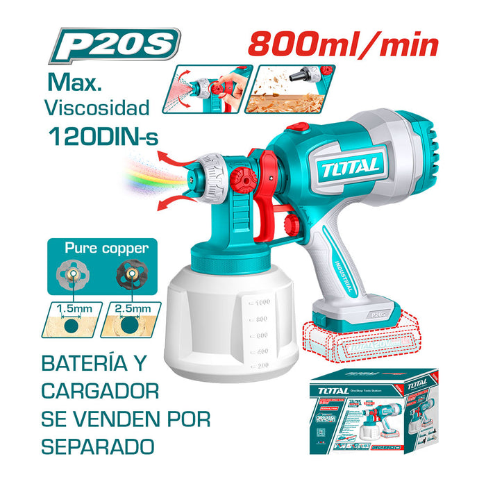 Pistola para Pintar 800 ML 20V