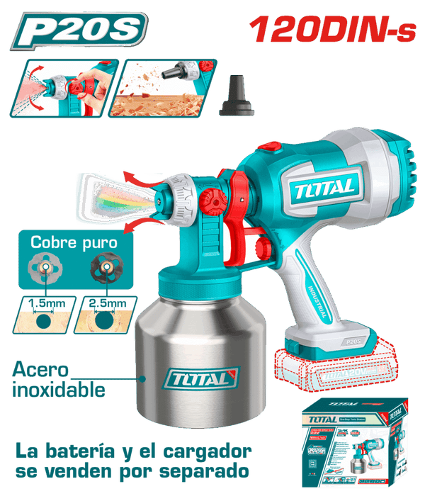 Pistola para Pintar Inalámbrica 20V 800ml