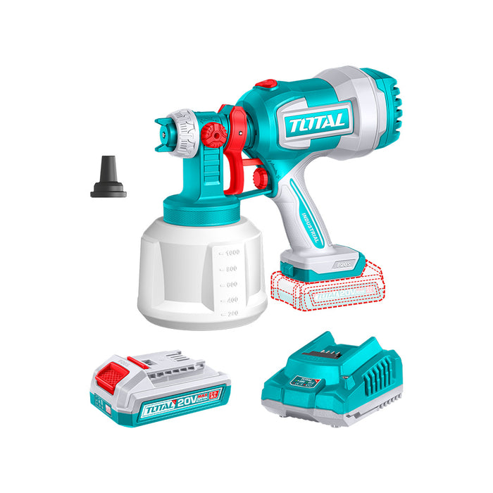 Pistola para Pintar 800 ML 20V + Batería y Cargador