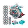 Sierra Circular Inalámbrica 20V 6 1/2" + Batería y Cargador