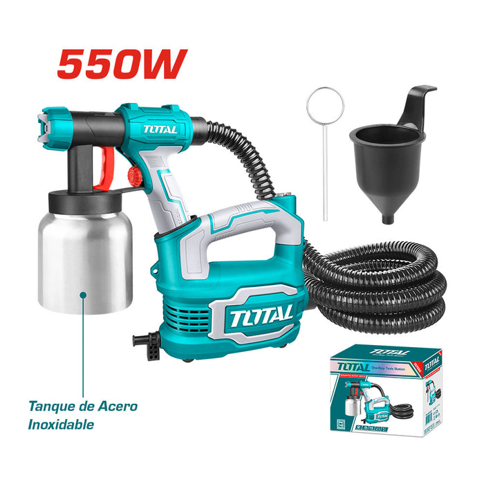 Pistola de Pintura Eléctrica 550W con Recipiente Metálico