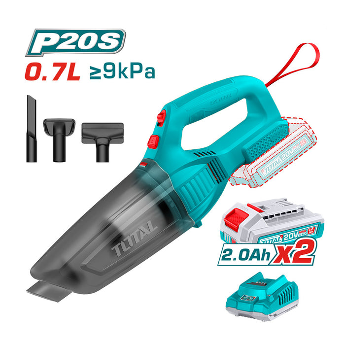 Aspirador Inalámbrico 20V + Batería y Cargador