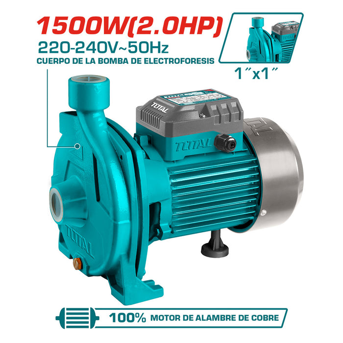 Bomba de Agua Centrifuga 1500W 2.0HP Total Tools