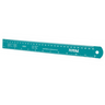 Regla de Aluminio Anodizado 30cm Lectura Métrica y Pulgadas