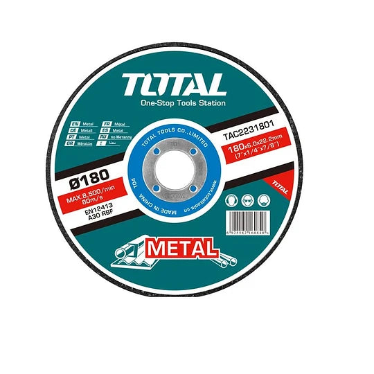 Disco de desbaste de Metal 180 X 6mm - Total Tools