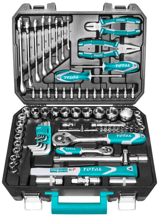 Set de herramientas Industriales 77pzas TOTAL - Total Tools