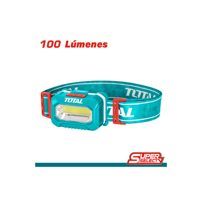 Linterna frontal super 100L TOTAL - Total Tools