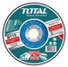 Disco de desbate para metal 4 1/2'' (115X6.9X22.2MM) TOTAL - Total Tools