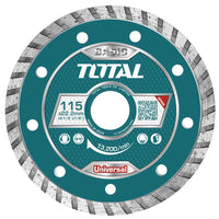 Disco diamantado turbo 4 1/2'' (115X22MM) TOTAL