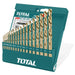 Set brocas metal HSS 19pzas TOTAL - Total Tools