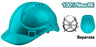 Casco de Seguridad Verde Ajustable