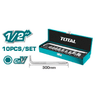 Set de Dados 1/2" CRV 10 Piezas 10-24mm