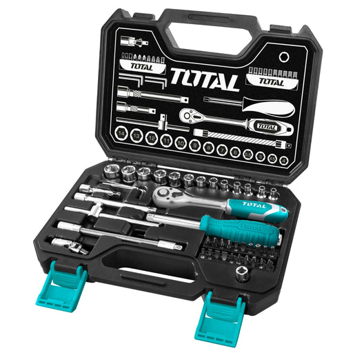 Juego de dados 45pzas (1/4'') TOTAL - Total Tools