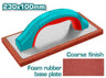 Llana de Goma Fina 230mm x 100mm Mango de PP