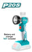 Lampara de trabajo Inalámbrica 3.2W 20V TOTAL - Total Tools