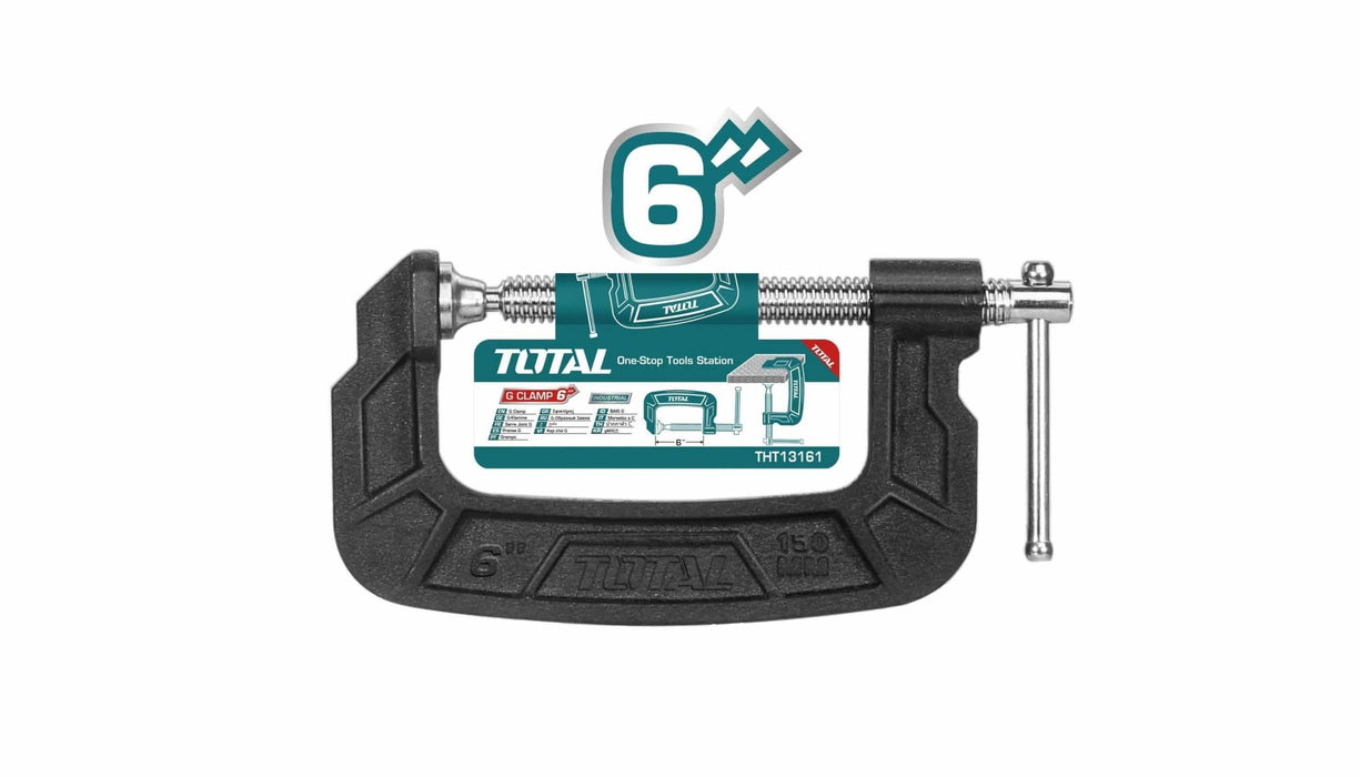 Prensa tipo C 6" (150MM) TOTAL - Total Tools