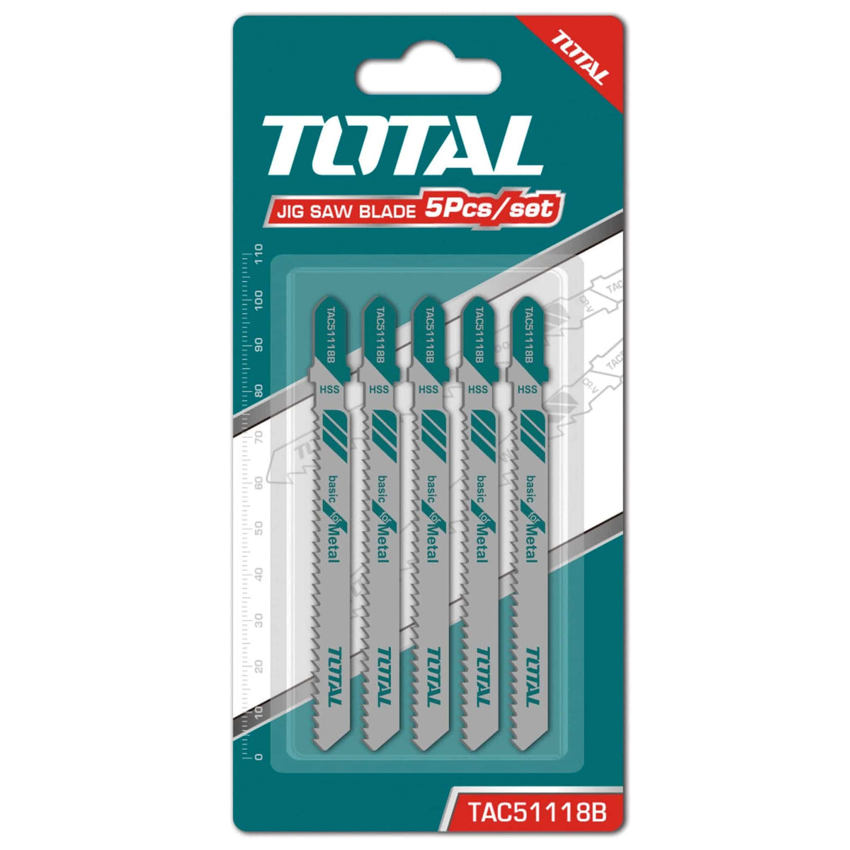Set de hojas sierra caladora para metal 5pzas TOTAL TAC51 — Total Tools