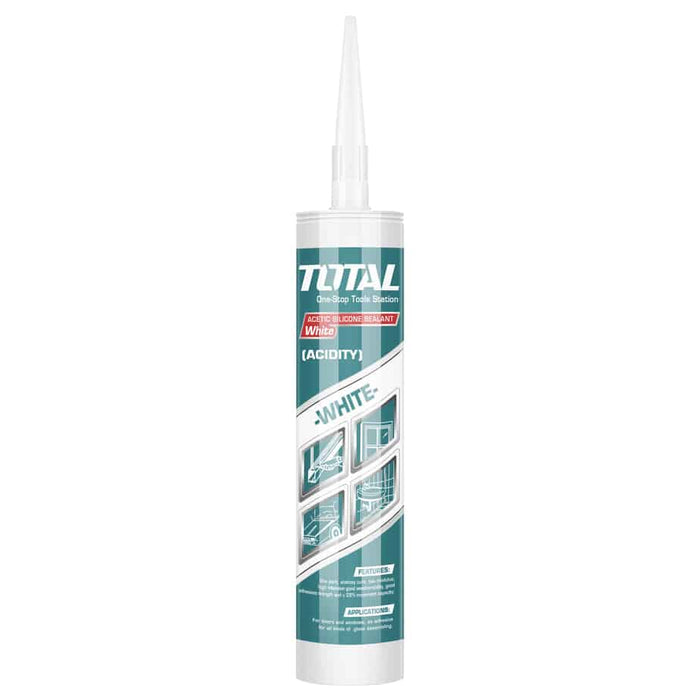 Silicona sellante blanca 300ML TOTAL - Total Tools