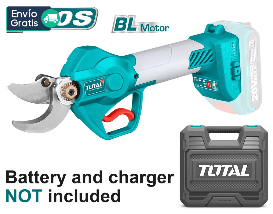 Tijera podar inalámbrica 20V TOTAL - Total Tools